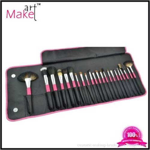 22pcs Cosmetic Brush Set with Pink Handles Makeup Brush set
